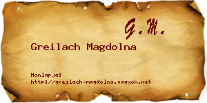 Greilach Magdolna névjegykártya